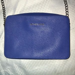 MICHAEL KORS Jet Set Crossgrain Leather Crossbody
